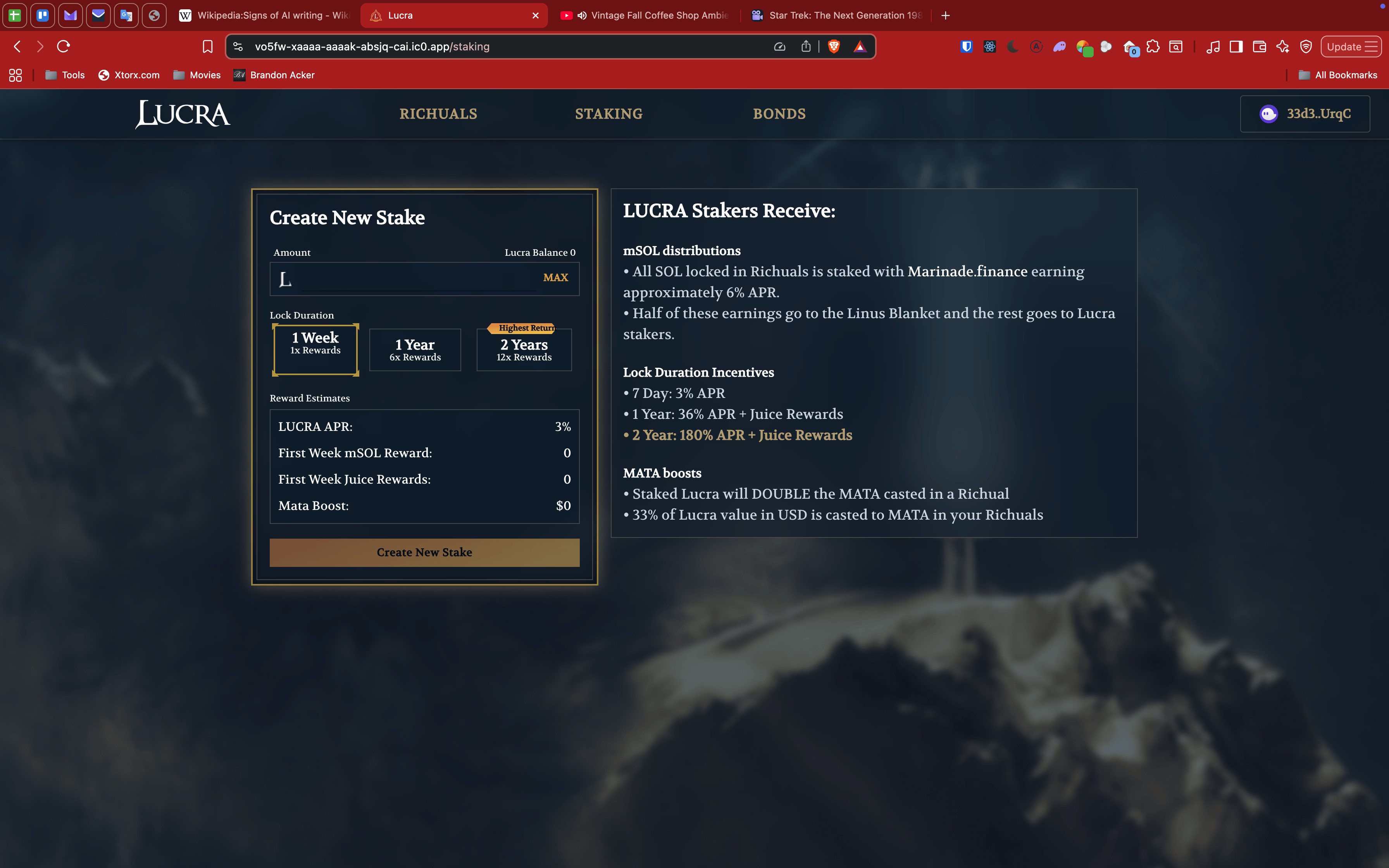 Lucra loan confirmation screen with borrow amount preview